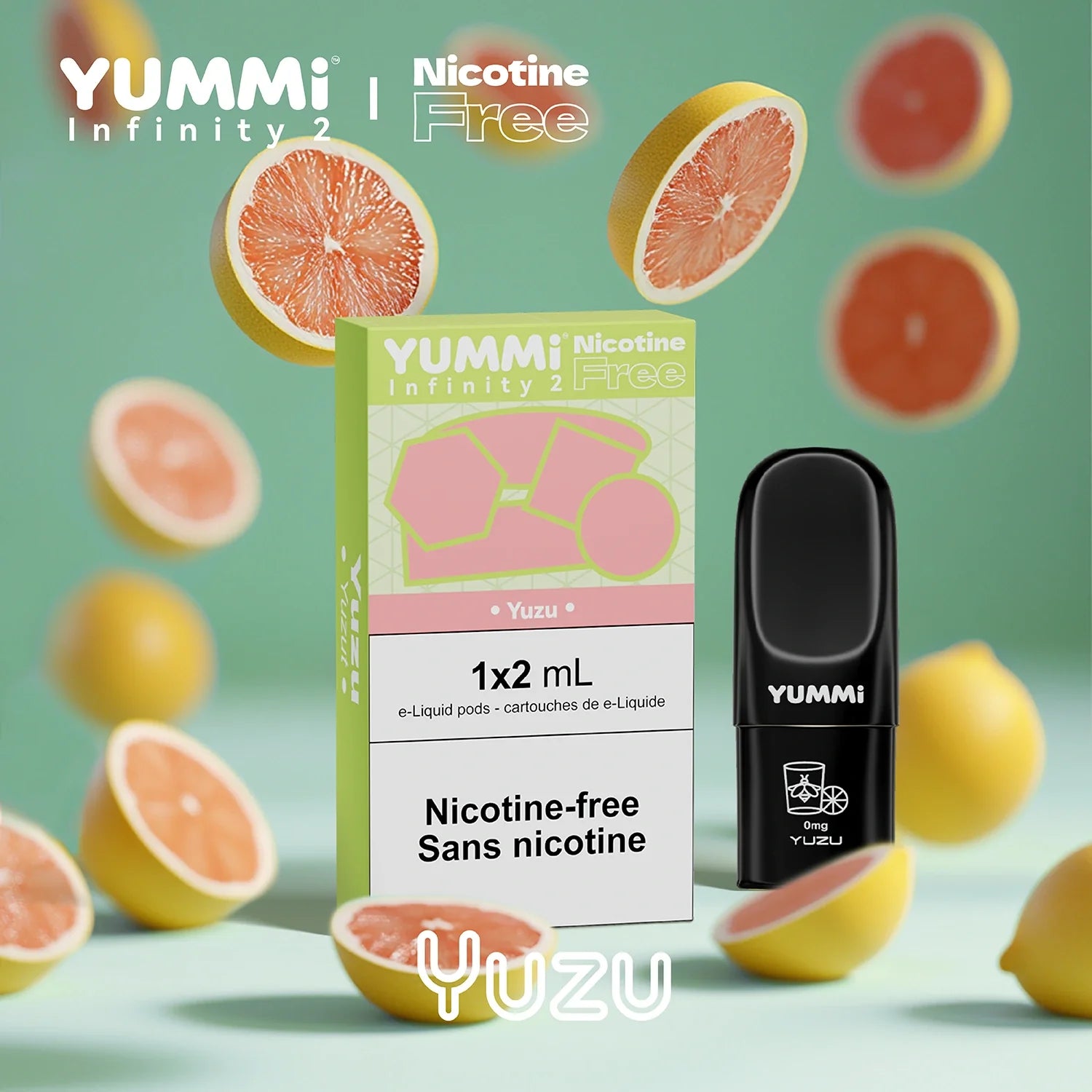 YUMMI Prefilled Pods Nicotine Free - Compatible With Relx Infinity2