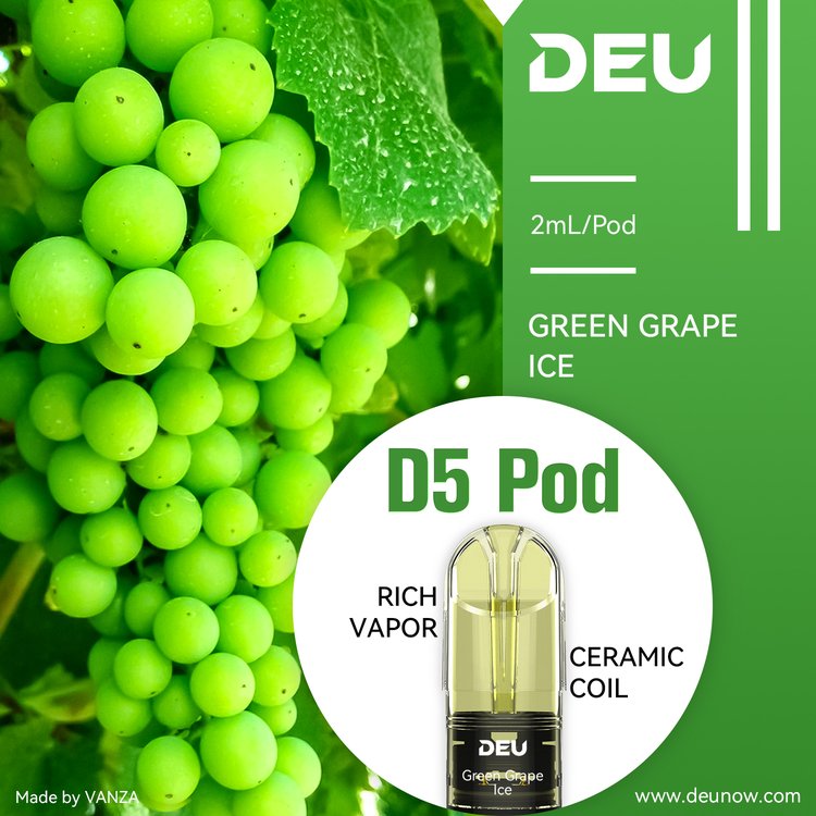 DEU D5 Icy Vape Pods Compatible Relx