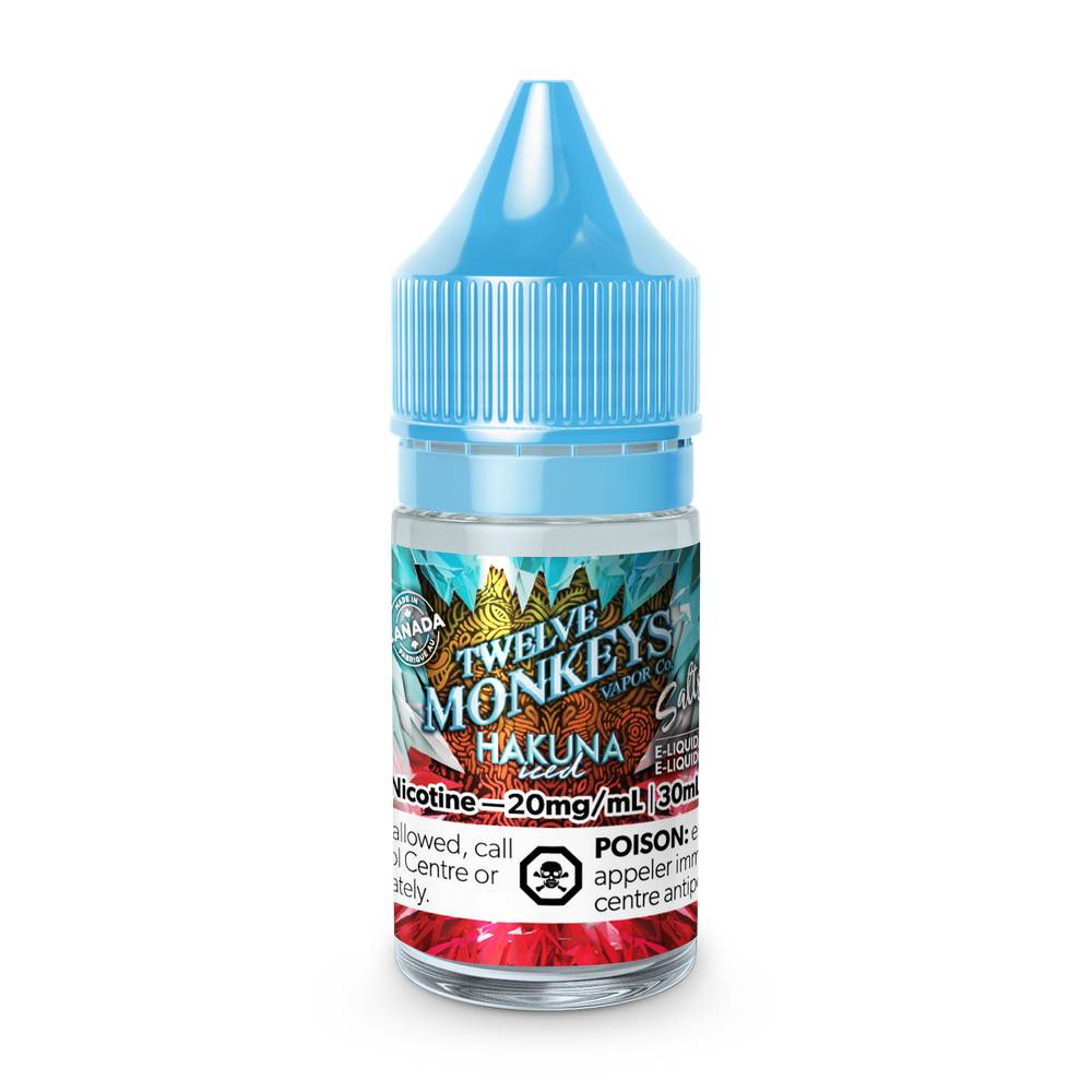 Twelve Monkeys Ice Age 30mL Nicotine Salt(Online Only)